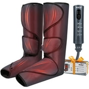 CINCOM Leg Massager with Heat for Circulation, Foot and Calf Massager Heated Compression FSA/HSA Eligible