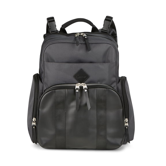 Ergobaby Anywhere I Go Adjustable Backpack Diaper Bag with Changing Pad, Black