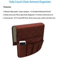 thumbnail image 4 of Visland Sofa Chair Couch Armrest Organizer, 5 Pockets Anti-Slip Armchair Storage Bag, Fits for Tablet, Phone, Pad, Book, Magazines, TV Remote Control, 4 of 7