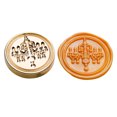 thumbnail image 2 of Peggybyg Afternoon Tea Series Stamp Head DIY Manual Account Copper Head for Wedding Card, 2 of 9