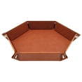 thumbnail image 1 of Square/Hexagonal Tray Bar Nightclub Game Board Folding PU Leather Plate Desktop Storage Box, 1 of 9