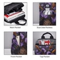 thumbnail image 3 of Disketp Ornate Purple Floral Vase Mochila Ligera e Impermeable, Mochila de Día Resistente para Viajes, Senderismo y Uso Diario para Hombre y Mujer, 3 of 7