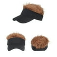 thumbnail image 4 of Wig Baseball Cap Funny Wig SunVisor Hat Short Fake Hair, 4 of 8