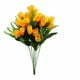 thumbnail image 2 of Flores artificiales 6 tallos 18 cabezas, rosa amarillo blanco, naranja rojo y decoración del hogar, 14,17" de altura, 2 of 6
