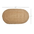 thumbnail image 6 of VHC Brands Natural Jute Oval Rug w Rug Pad Asstd Sizes (Oval 27"x48"), 6 of 7