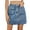 Blue, variant on Chenyin Women's Cargo Denim Skirt Washed Casual Mini Skirt Spring Summer High Waist Jeans Skorts Skirt for Womens S-2XL