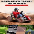 thumbnail image 6 of Mukidy 24V Go Kart Ride on Toys Electric Go Kart for Boys Girls Age 6-12 Years Old, Red, 6 of 10