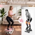 thumbnail image 5 of Leumius Rock Stepper for Exercise,Side-to-Side Stepper Machine with Resistance Bands & Digital Display,Foldable Mini Stepper for Home Workout,Pink, 5 of 8