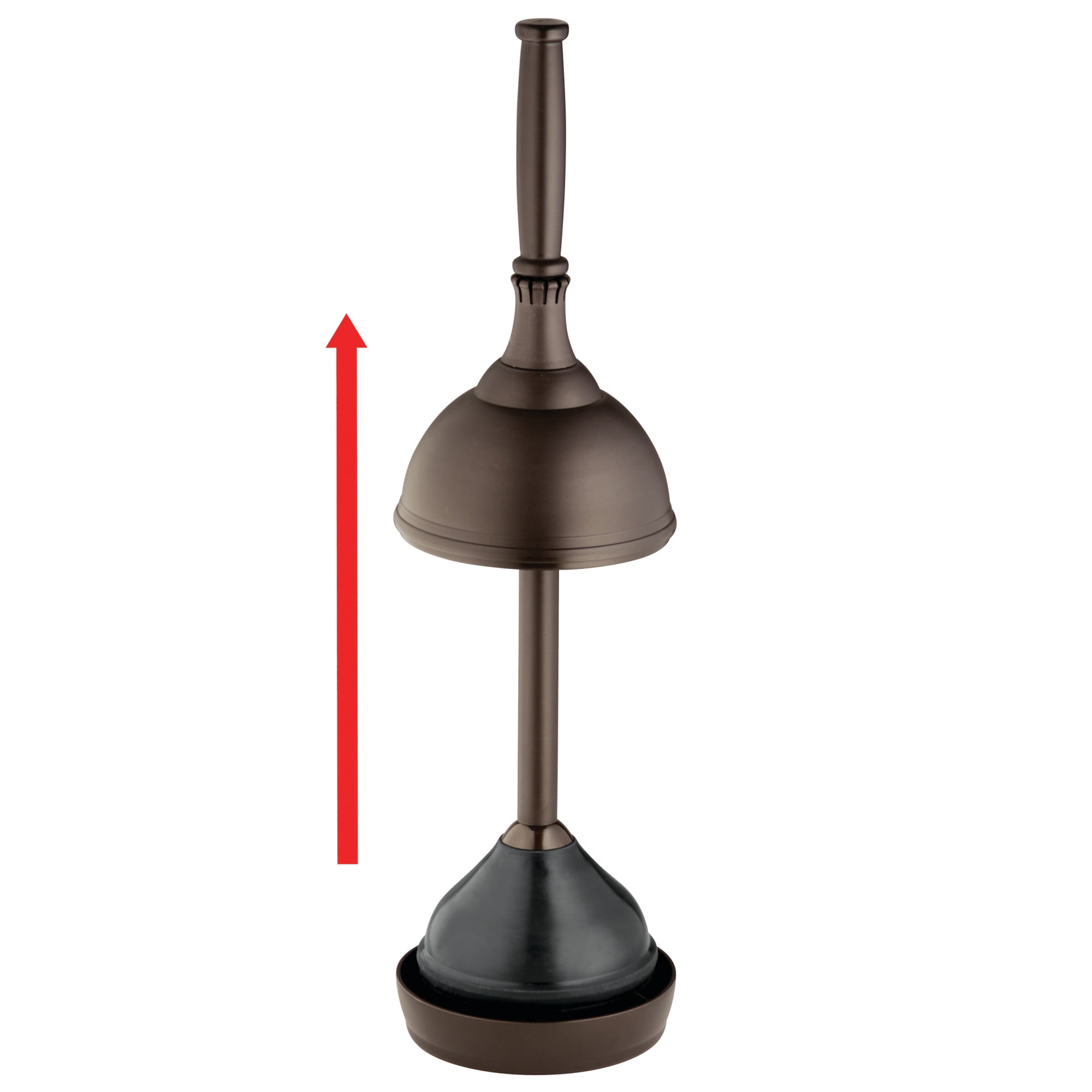 Bronze toilet plunger holder outlet