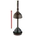 thumbnail image 5 of iDesign Floor Bronze Plastic Plunger with Cover for Bathroom, 5.96" x 5.96" x 21.66", 5 of 9