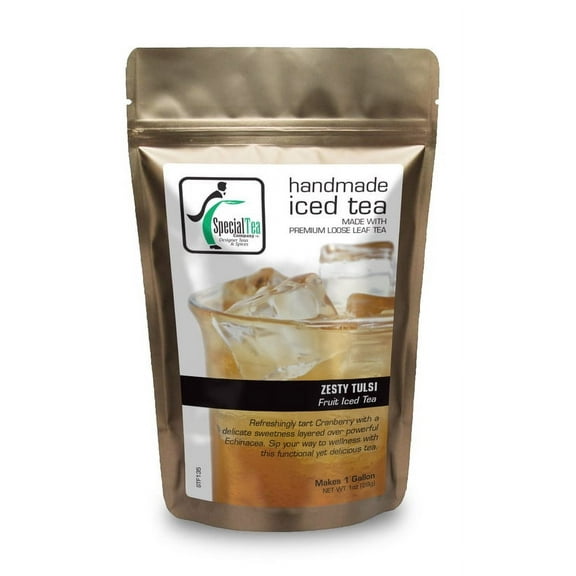 Special Tea Zesty Tulsi Loose Leaf Fruit Tea, Iced Tea Makes One Gallon