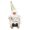 B, variant on ZMKIAG Skiing Santa Figurine with Sleigh and Red Printed Hat - Cute Miniature Christmas Tree Decoration with Lanyard for Winter Festival, Tabletop Ornament and Gift Idea