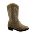 thumbnail image 4 of Kensie Girl Zip-up Heel Cowgirl Boots - Taupe, 1, 4 of 6