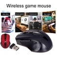 thumbnail image 1 of SPRING PARK Souris de Jeu Ergonomique Sans Fil 2.4GHz avec Roue de Défilement Optique et Récepteur USB, 1 of 7