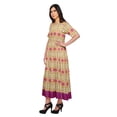 thumbnail image 2 of Moomaya Robe Kurti Tunique Longue Ligne A pour Femmes, Manches au Coude, Kurti Décontractée Imprimée, 2 of 5