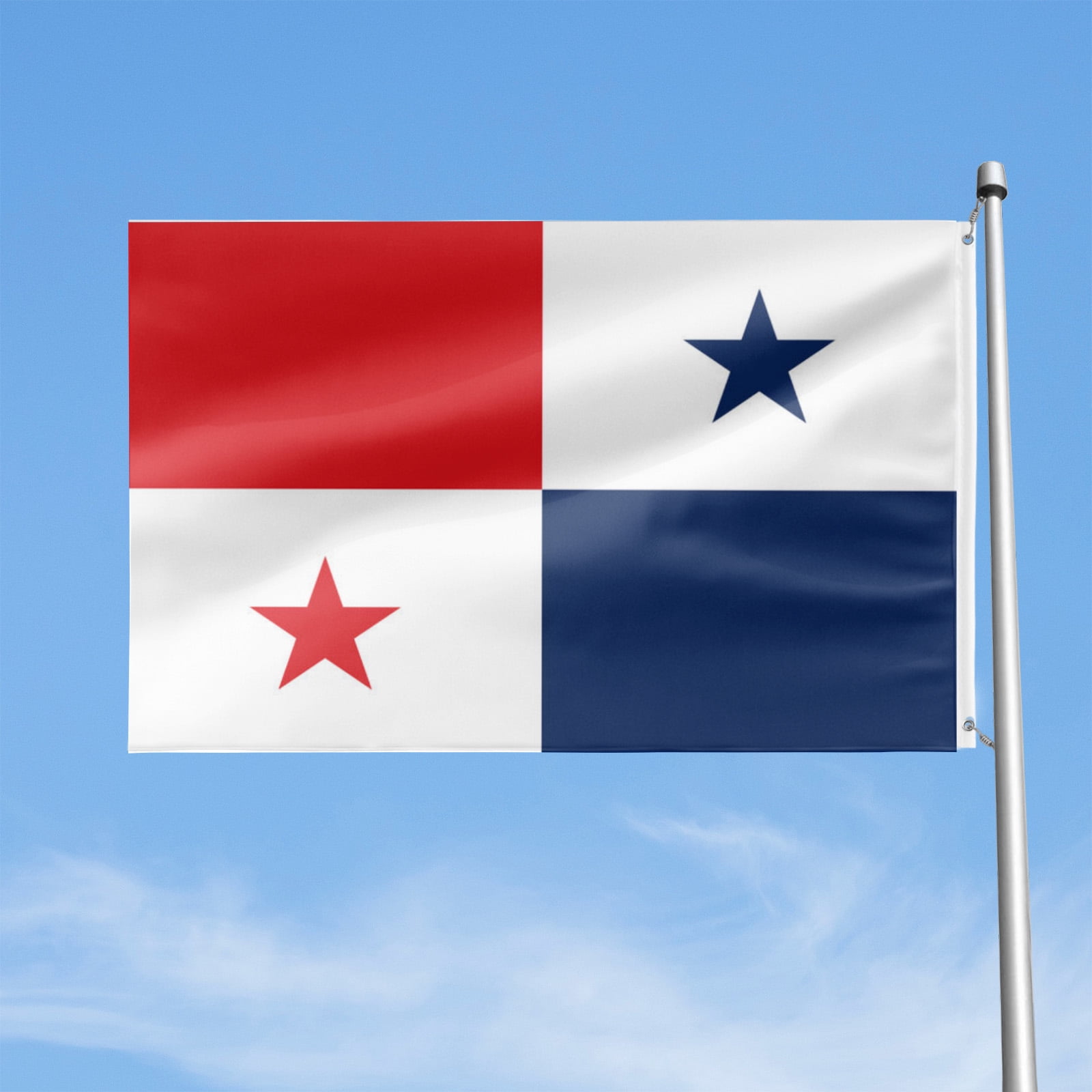 Livetty Double Sided 3 layers Flags 4x6 Ft Panama Flags Banner for Yard Decoration Garden Display For World Soccer Play