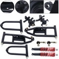 thumbnail image 2 of FETCOI Upper+Lower Swingarm & Suspension Shock Set,Front Suspension Shock Upper Lower Swingarm Kit for DIY Buggy electric ATV Quad Bike Buggy Go Kart Parts 340MM, 2 of 9