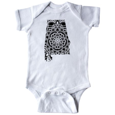 

Inktastic Alabama Silhouette Mandala Gift Baby Boy or Baby Girl Bodysuit