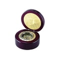 thumbnail image 2 of Creative Gifts International 069955 Round Wood Box with Compass & Engraving Plate, 2 of 3