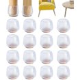 thumbnail image 1 of 16 protectores de suelo de patas de silla de silicona con fieltro para evitar arañazos, 1 of 3