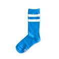 thumbnail image 4 of Neon Nation Unisex Adult Size Neon Colored Mid Calf High Sock with Two Colored Stripes, 4 of 5