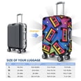 thumbnail image 4 of Saiise Vintage Audio Cassettes Print Luggage Covers For Suitcase, Suitcase Cover Protector Fit 18-32 Inch Luggage-Medium, 4 of 7