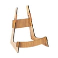 thumbnail image 2 of Soporte de guitarra de madera para suelo, soporte portátil en forma de L de madera maciza para ukelele Madera natural, 2 of 9