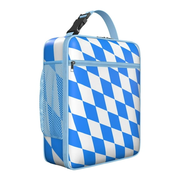 Premium Insulated Plaid Lunch Box for Men & - Reusable Lunch Bag with,Hour Temperature Retention, Compact & Lightweight Design for Office, Work, Picnic, Travel - Durable Lunch Tote for Adults.