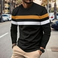 thumbnail image 2 of VJATTWR Men's & Big Men's Crewneck T-Shirt with Long Sleeves, Size M, 2 of 5