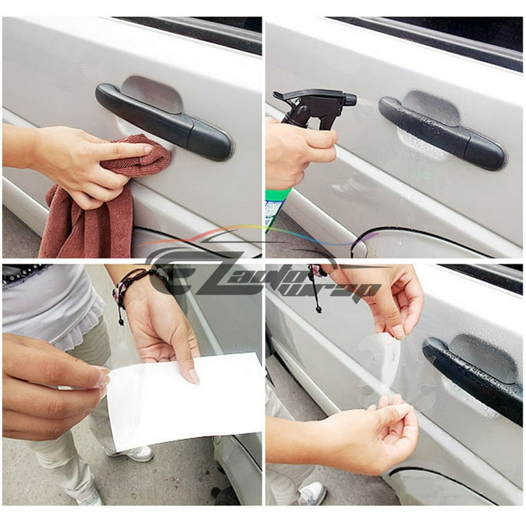 Genuine 3M Scotchguard Clear Door Handle Paint Scratch Protection Film Sticker Bra 4Pcs Set