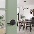 thumbnail image 2 of Schlage F170DEL622LH Delfayo Lever with Standard Trim One Sided Non-Turning Dummy Door Handle, Matte Black, 2 of 5