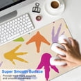 thumbnail image 4 of Long Mouse Pads for Desk,Colorful Dinosaur Footprints Pattern Desk Mats on Top Of Desks, Desk Mouse Pad Extra Large with 3mm Non-Slip Base and Stitched Edge for Gaming,Office,Work,Home 31.5"x11.8", 4 of 6