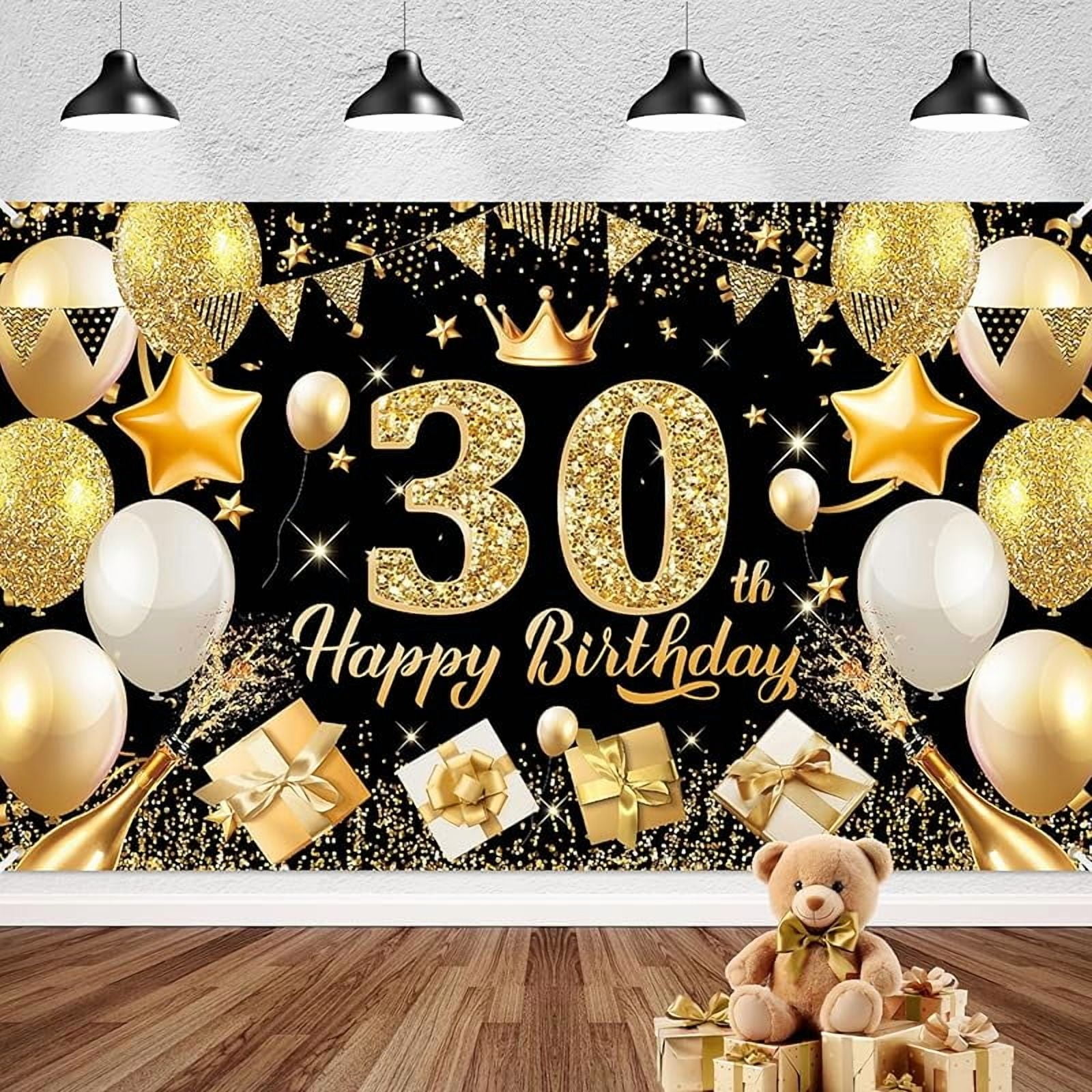 Tatuo Happy Birthday Decorations Backdrop Banner - View #5