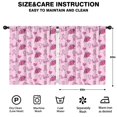 thumbnail image 2 of Blackout Kids Curtains,Pink Breast Cancer and Pioneer Flower Childrens Insulated Curtains Set Of 2,Bedroom Essentials,Toddler Room Decor 52"x63", 2 of 5