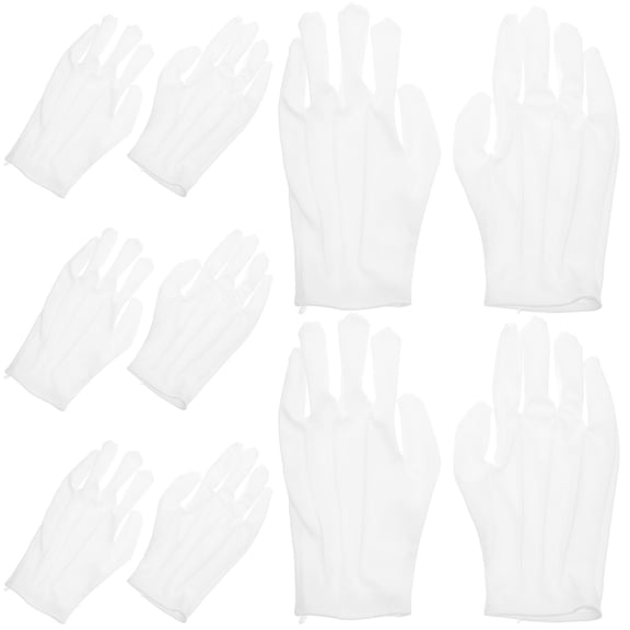 Luxshiny 10 Pairs With Grip For Antique Handling Formal Use