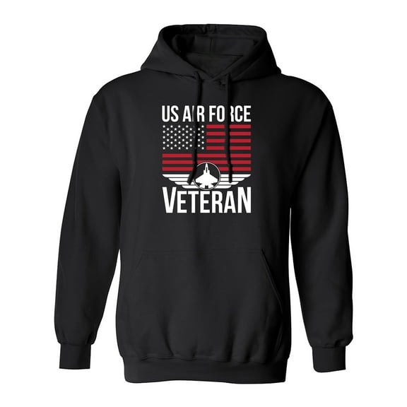 US Air Force Veteran Flag Adult Hooded Sweatshirt