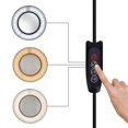 thumbnail image 2 of LED Magnifying Lamp with Clamp, 8X LED Magnifying Lamp with Light, 2 in 1 Magnifying Lamps with 10 Brightness Settings, USB Powered Illuminated Adjustable Swing Arm Magnifier and Clamp (Black), 2 of 4