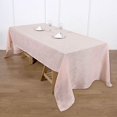 thumbnail image 2 of BalsaCircle 60" x 126" Blush Rectangular Premium Polyester Faux Burlap Tablecloth Kitchen, 2 of 8