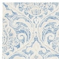 thumbnail image 3 of SAFAVIEH Micro-Loop Cornelius Floral Ogee Wool Area Rug, Blue/Ivory, 5' x 8', 3 of 5
