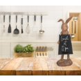 thumbnail image 2 of Creative Co-Op Rabbit Holding Working Chalkboard Figures and Figurines Brown, 2 of 5