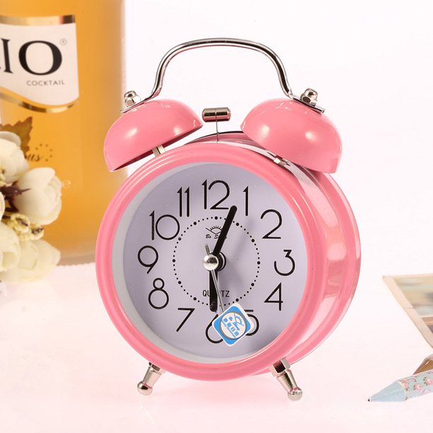 Twin Bell Alarm Clock Loud Alarm Metal Alarm Clock with Night Light Function Great for Heavy