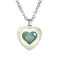 thumbnail image 1 of Collar para mujer, joyería para mujer, joyería para mujer, collar con colgante de corazón con letra de mamá, collar con piedras preciosas, collar, joyería, 1 of 2