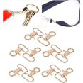 thumbnail image 5 of 10Pcs Lobster Clasp Claw, Key Chain Hooks, Alloy 360°Swivel Flexible Snap Hooks for Keychain Crafts Lanyard Bag Purse Tag, Sturdy Luggage Hardware Accessories Convenient and Quick to Use, Gold, 5 of 7