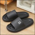 thumbnail image 4 of Summer Sandals for Women,Womens Slip On Shoes,Women's Sandals,Flat Sandals for Women,Cute Sandals for Women,Non- Bathroom Sandals Indoor Men's And Women's Slippers,Black,10.5, 4 of 7