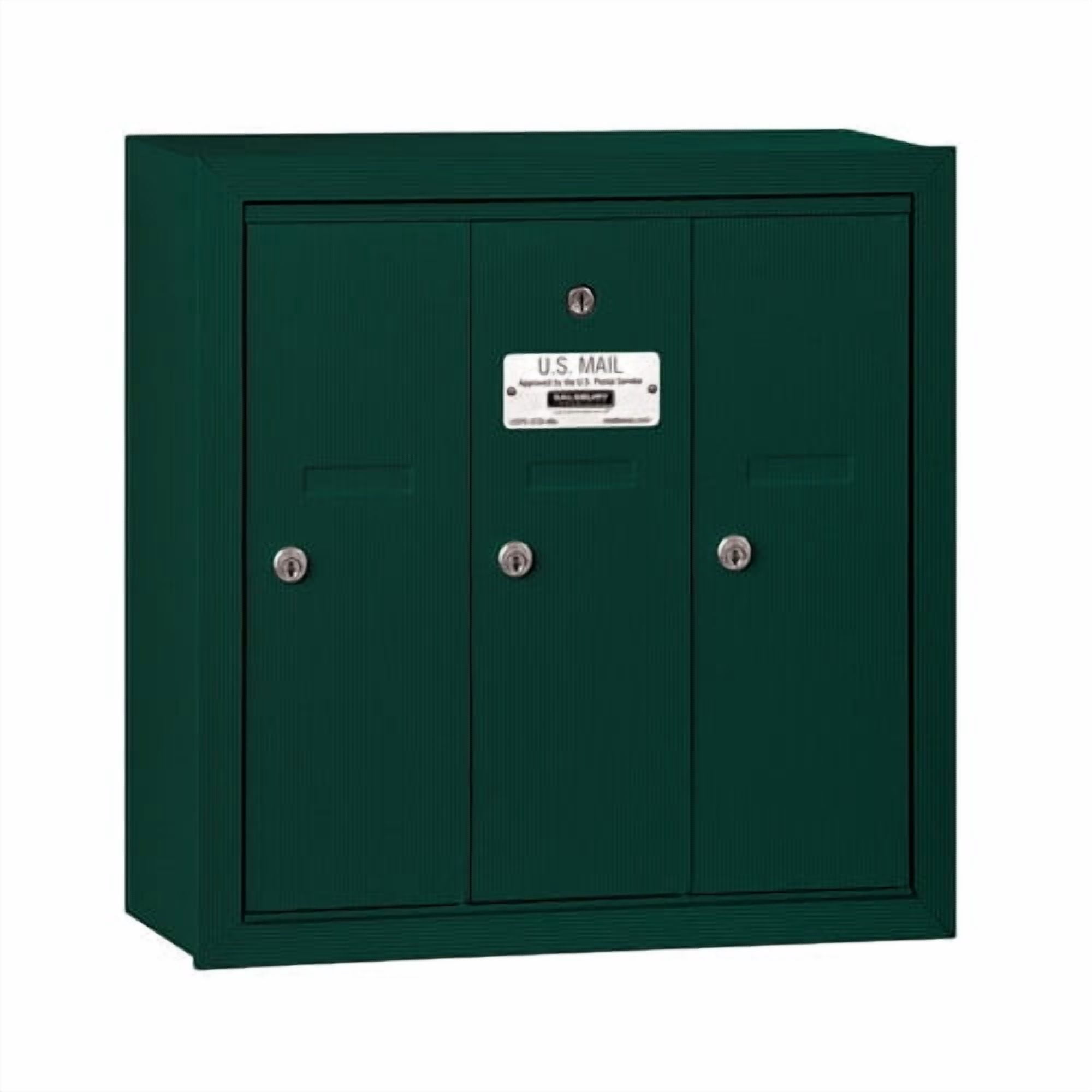 Salsbury Industries 3503ZSU Vertical Mailbox - 3 Doors - Bronze - Surface Mounted - USPS Access