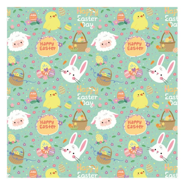 Easter Egg Party Pattern Wrapping Paper by DEC02