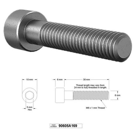 

Hercules Left-Hand Thread Socket Head Cap Screw Alloy Steel M6 Thread