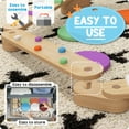 thumbnail image 4 of Qaba Kids Balance Beam, Wooden Balance Board with Stepping Stones, Gymnastics Obstacle Course for Toddlers 3-8 Years, for Motor Skills Coordination, 4 of 9