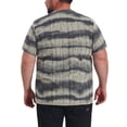 thumbnail image 3 of INSPIRE CHIC Men's Big & Tall Tie-Dye Striped Crew Neck Short Sleeve Distressed Ripped T-Shirts 4XL Gray, 3 of 5