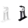 thumbnail image 3 of pitrice (Black-2pcs) Roman pole bracket Curtain pole bracket - Side mounted single bracket, 3 of 5